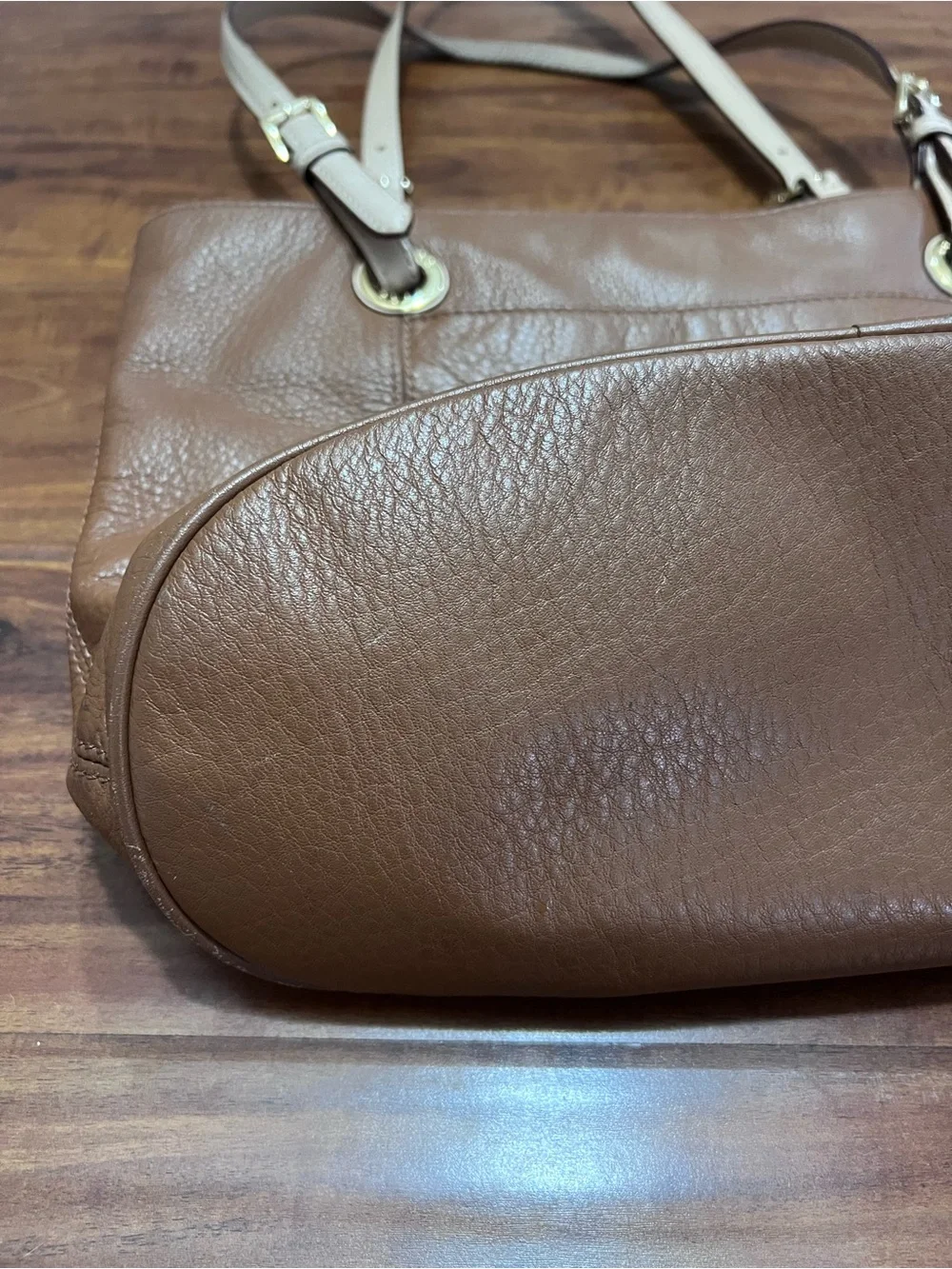 Michael Kors Bedford Acorn Pebble Leather Tote Bag